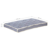 vidaXL Cuscino per Divano in Pallet Blu 120x80x10 cm