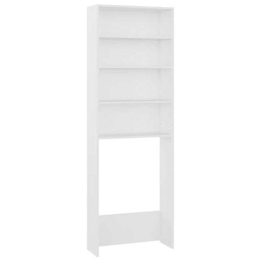 Mobile per Lavatrice Bianco 64x24x190 cm