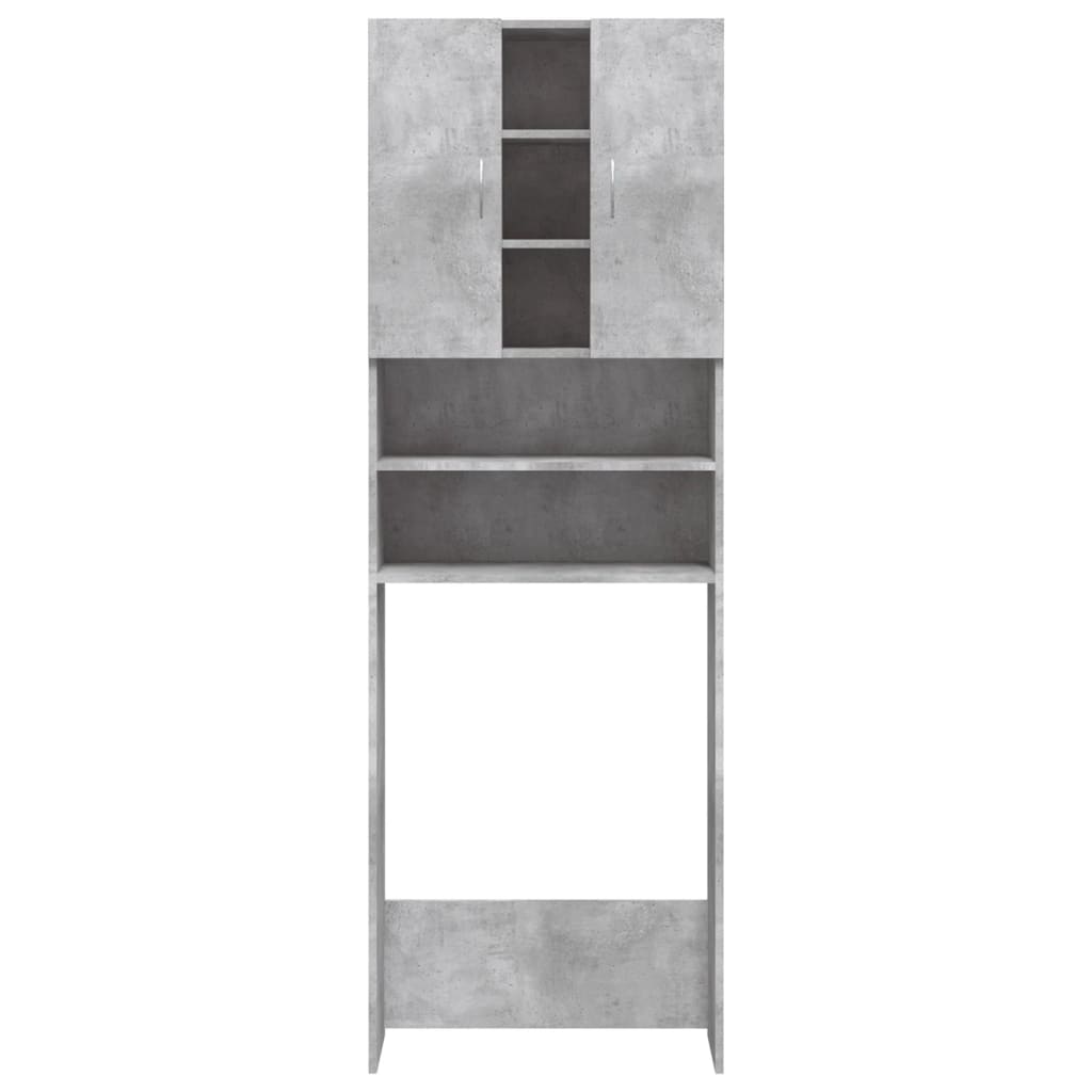 Mobile per Lavatrice Grigio Cemento 64x25-5x190 cm