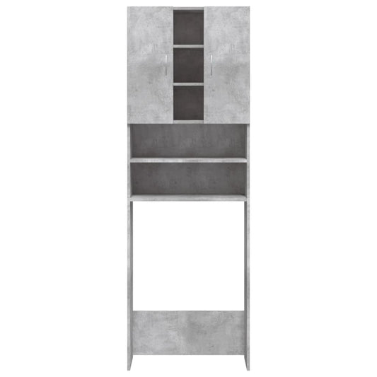 Mobile per Lavatrice Grigio Cemento 64x25-5x190 cm