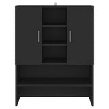 Mobile per Lavatrice Nero 70-5x25-5x90 cm