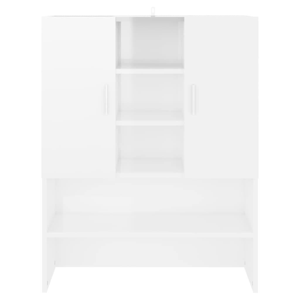 Mobile per Lavatrice Bianco Lucido 70-5x25-5x90 cm