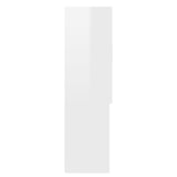 Mobile per Lavatrice Bianco Lucido 70-5x25-5x90 cm