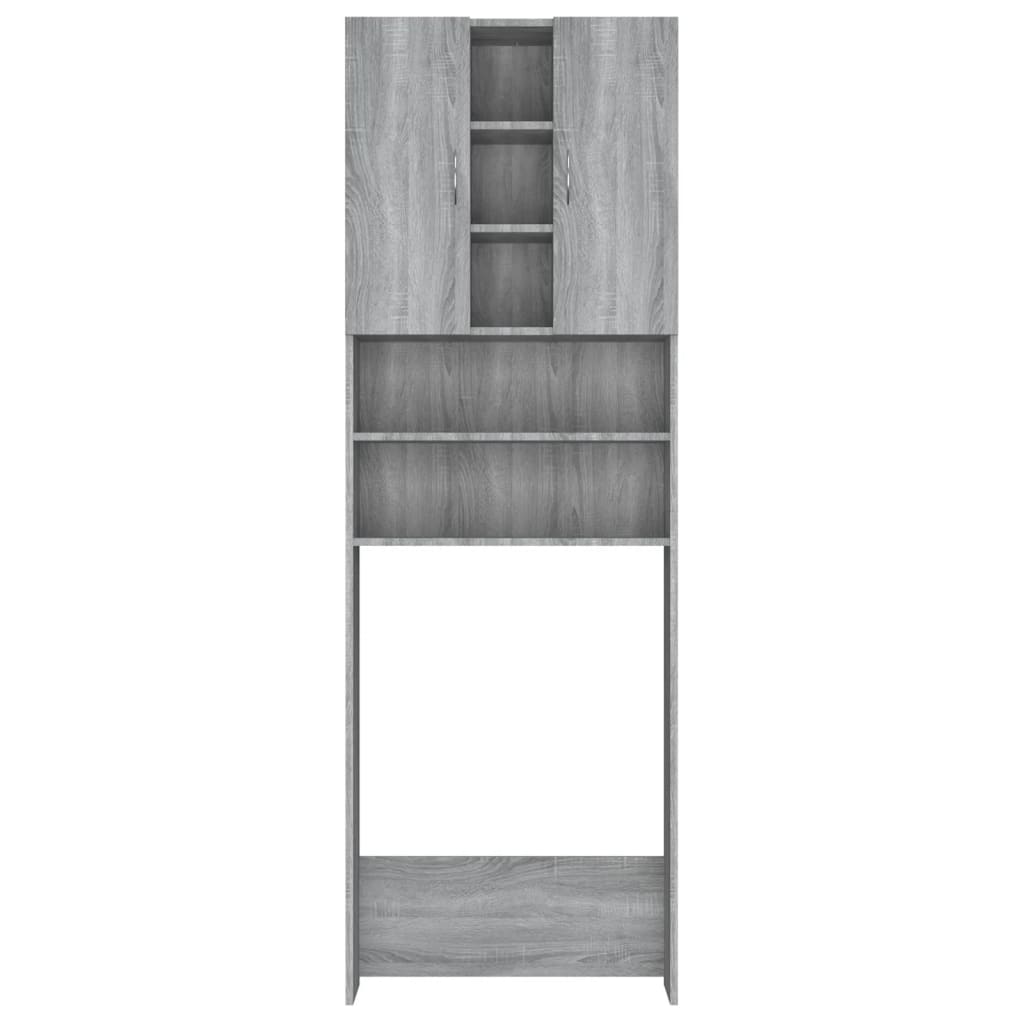 Mobile per Lavatrice Grigio Sonoma 64x25-5x190 cm