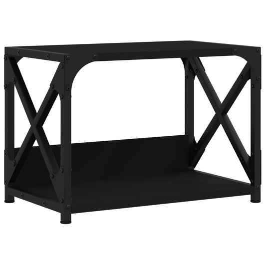 Supporto per Stampante 2 Livelli Nero 44x26x31,5 cm Multistrato