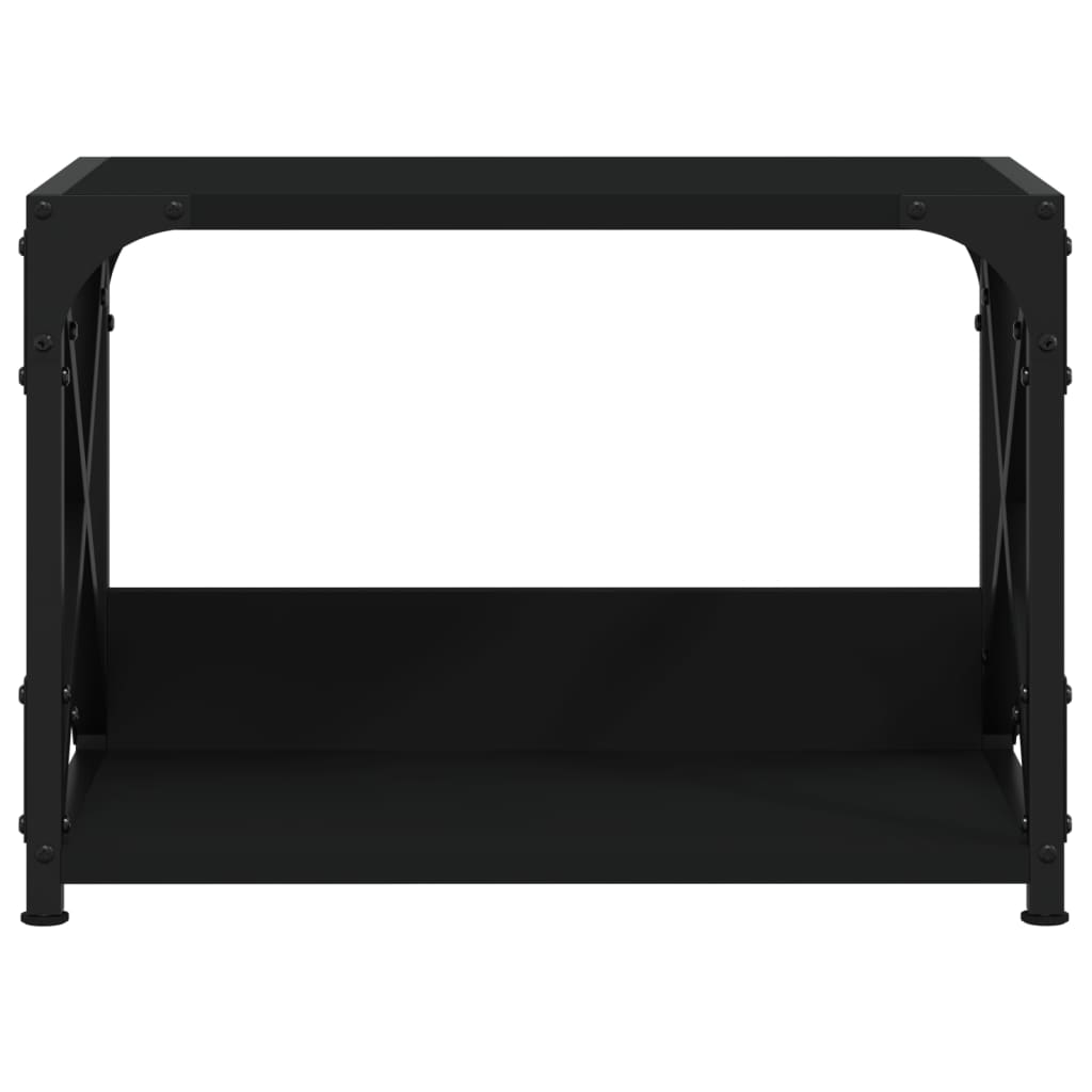 Supporto per Stampante 2 Livelli Nero 44x26x31,5 cm Multistrato