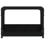 Supporto per Stampante 2 Livelli Nero 44x26x31,5 cm Multistrato