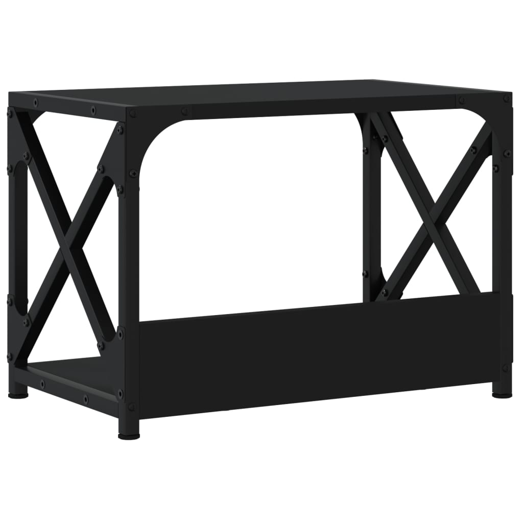 Supporto per Stampante 2 Livelli Nero 44x26x31,5 cm Multistrato