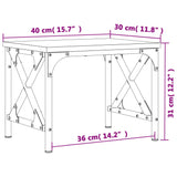 Supporto per Stampante Nero 40x30x31 cm in Legno Multistrato