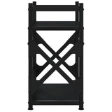 Supporto per Stampante 2 Livelli Nero 40x20x40 cm Multistrato