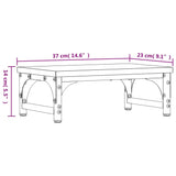 Supporto per Monitor Nero 37x23x14 cm Legno Multistrato