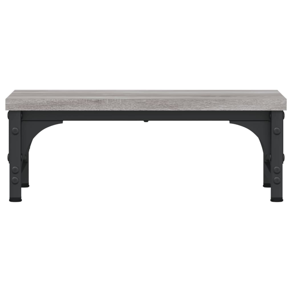 Supporto per Monitor Grigio Sonoma 37x23x14cm Legno Multistrato