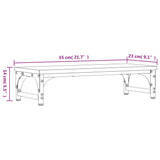 Supporto per Monitor Nero 55x23x14 cm Legno Multistrato