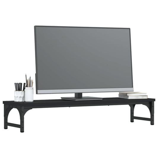 Supporto per Monitor Nero 85x23x15,5 cm Legno Multistrato