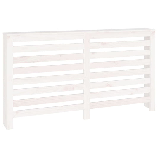 Copertura Termosifone Bianca 153x19x84 cm Legno Massello Pino