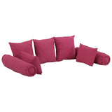 vidaXL Set di Cuscini 7 pz in Tessuto Rosa