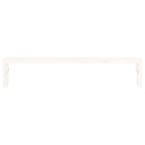 Supporto per Monitor Bianco 50x27x10 cm Legno Massello di Pino