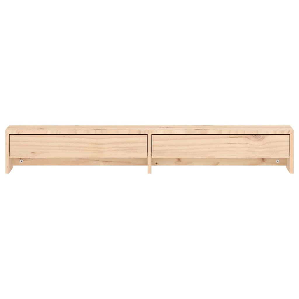 Supporto per Monitor 100x27x15cm in Legno Massello di Pino