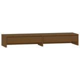 Supporto per Monitor Miele 100x27x15 cm Legno Massello di Pino