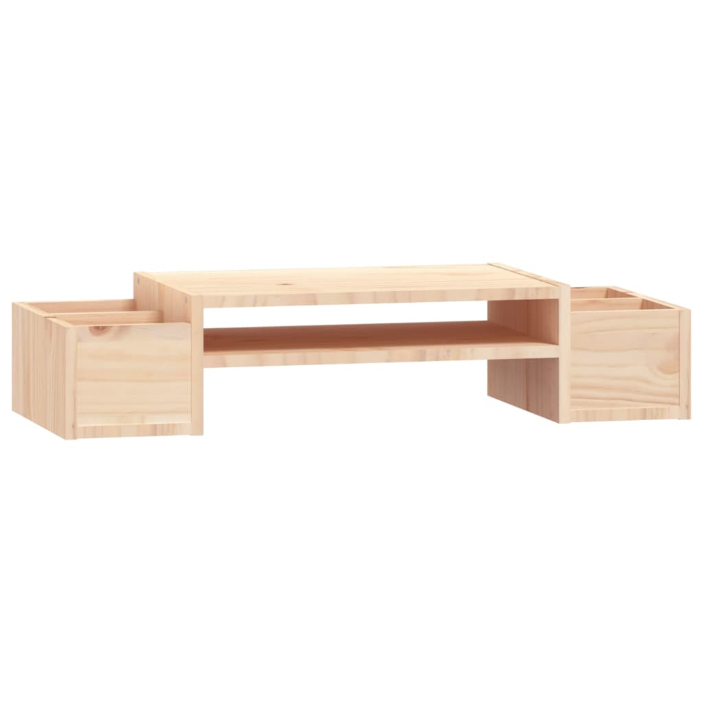 Supporto per Monitor 70x27,5x15cm in Legno Massello di Pino