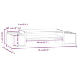 Supporto per Monitor 70x27,5x15cm in Legno Massello di Pino