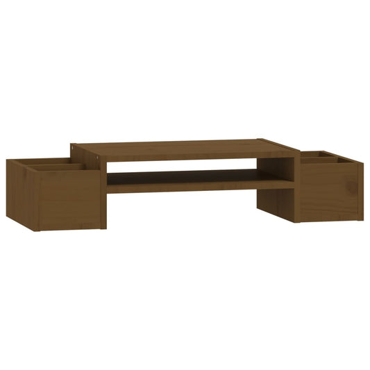 Supporto per Monitor Miele 70x27,5x15 cm Legno Massello di Pino