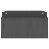 Supporto per Monitor Grigio100x27,5x15cm Legno Massello di Pino