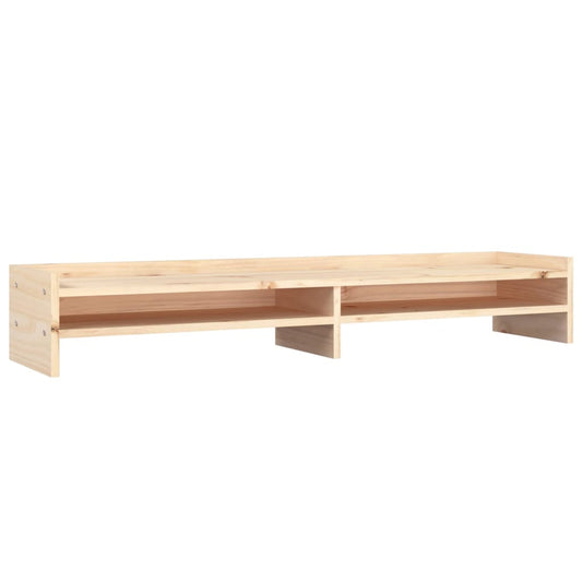 Supporto per Monitor 100x24x16 cm in Legno Massello di Pino