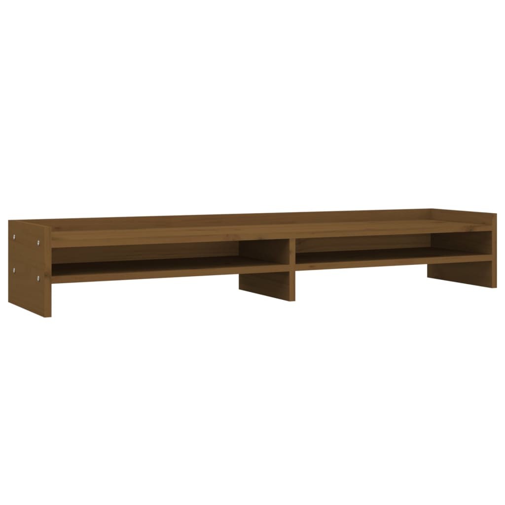 Supporto per Monitor Miele 100x24x16 cm Legno Massello di Pino