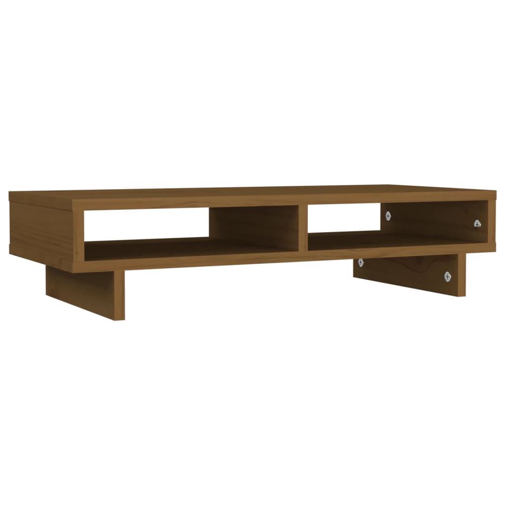 Supporto per Monitor Miele 60x27x14 cm Legno Massello di Pino