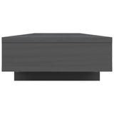 Supporto per Monitor Grigio 100x27x14 cm Legno Massello di Pino