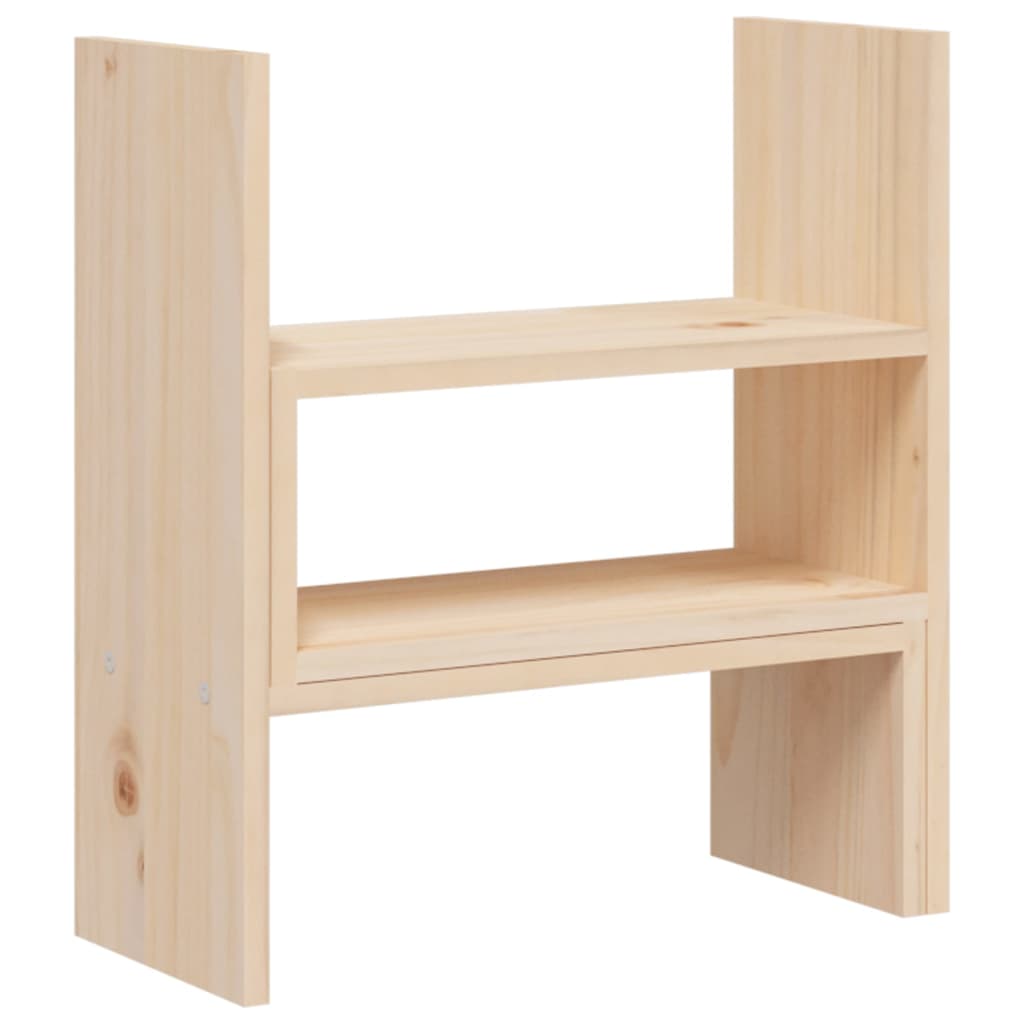 Supporto per Monitor (39-72)x17x43 cm in Legno Massello di Pino