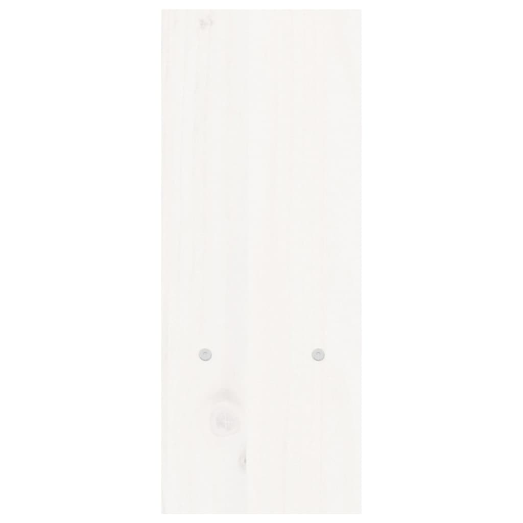 Supporto Monitor Bianco (39-72)x17x43 cm Legno Massello di Pino