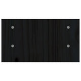 Supporto per Monitor Nero 50x27x15 cm in Legno Massello di Pino