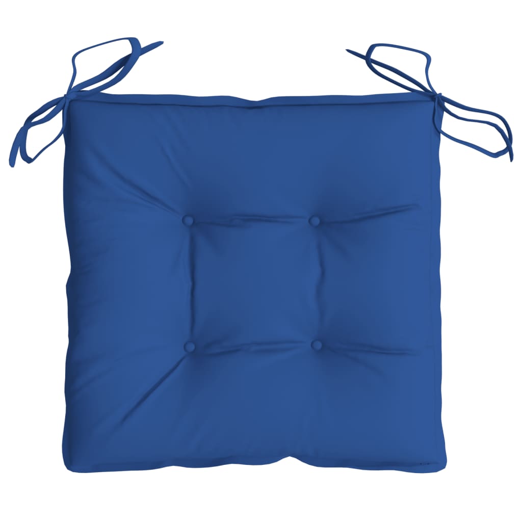 vidaXL Cuscini per Pallet 4 pz Blu 50x50x7 cm Tessuto Oxford