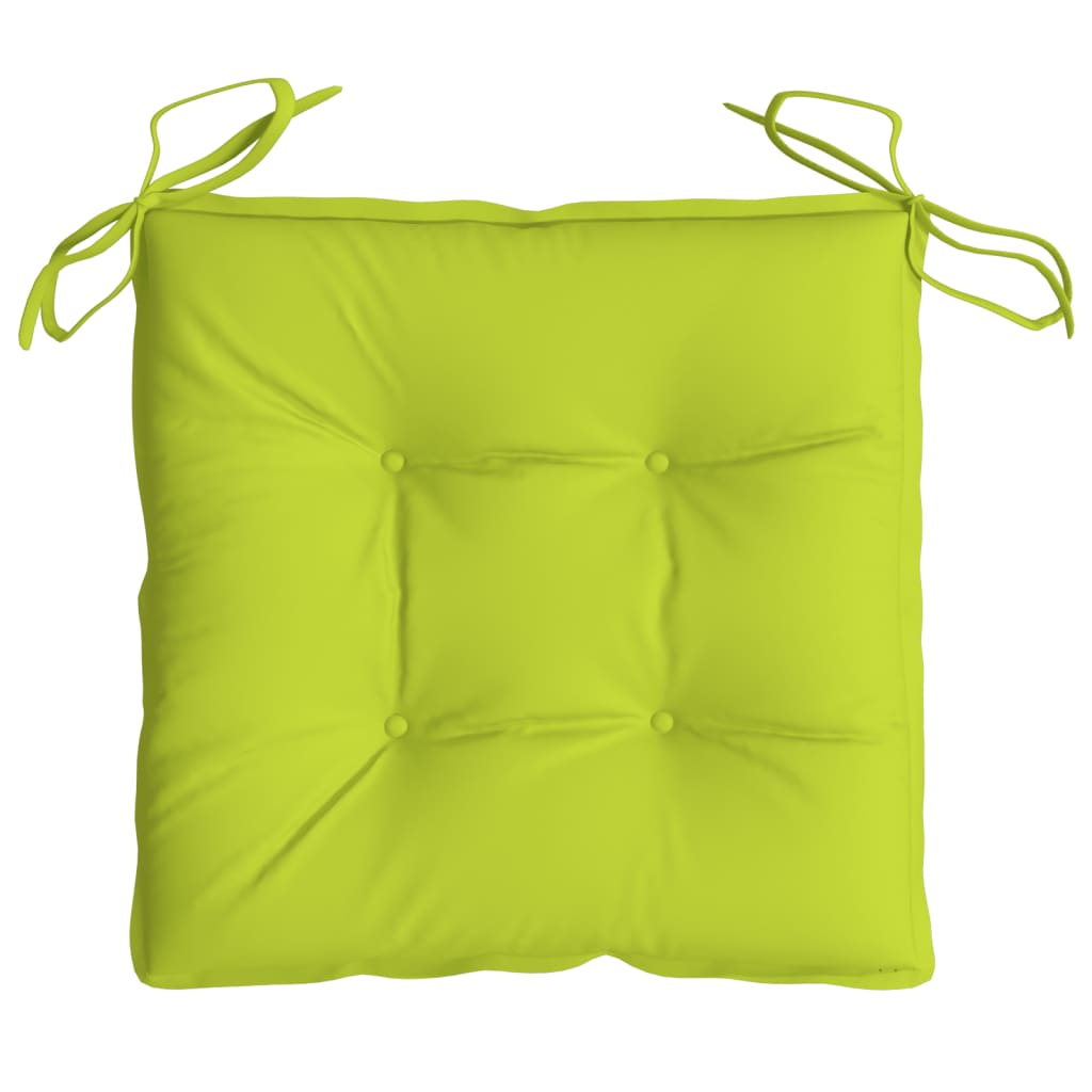 vidaXL Cuscini per Pallet 2 pz Verde Chiaro 50x50x7 cm Tessuto Oxford