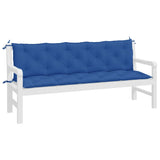 vidaXL Cuscini per Panca 2 pz Blu 180x50x7 cm in Tessuto Oxford