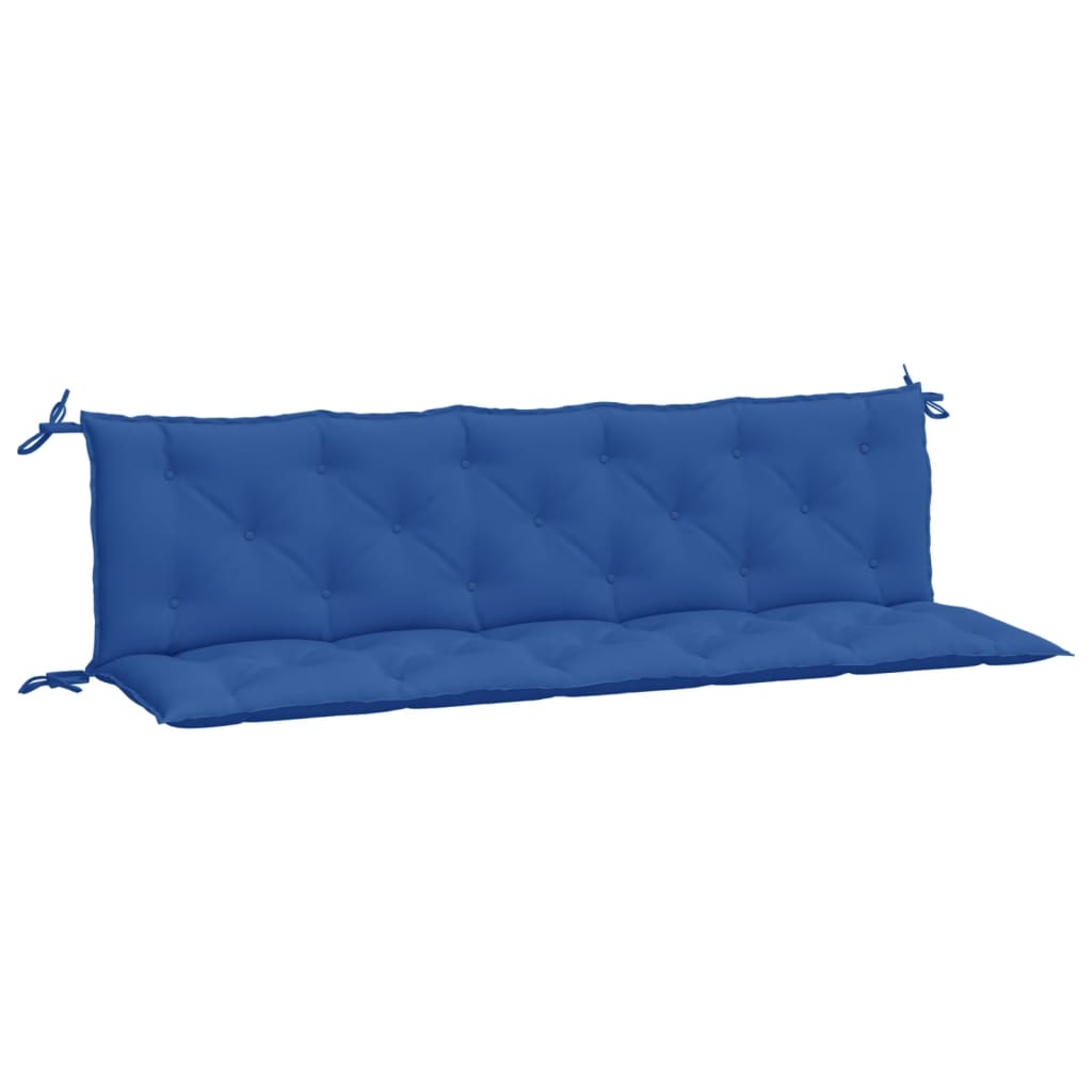 vidaXL Cuscini per Panca 2 pz Blu 180x50x7 cm in Tessuto Oxford