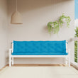 vidaXL Cuscini per Panca 2 pz Azzurri 200x50x7 cm in Tessuto Oxford