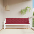 vidaXL Cuscini per Panca 2 pz Rosso Vino 200x50x7 cm in Tessuto Oxford