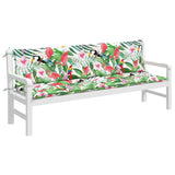 vidaXL Cuscini Panca da Giardino 2pz Multicolore 200x50x7cm in Tessuto