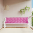 vidaXL Cuscini per Panca da Giardino 2 pz Rosa 200x50x7 cm in Tessuto