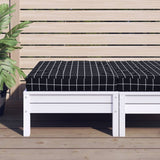 vidaXL Cuscino Pallet Motivo a Quadri Nero 60x60x8 cm Tessuto Oxford