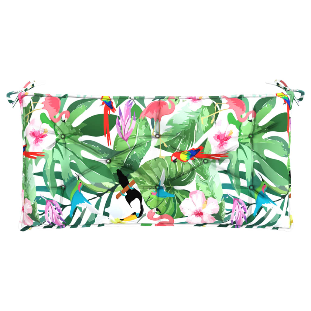 vidaXL Cuscino per Panca da Giardino Multicolore 110x50x7cm in Tessuto