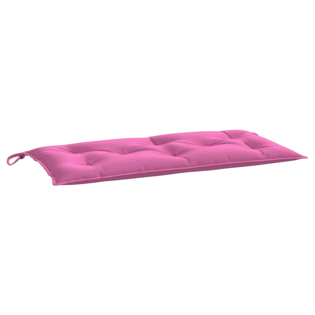 vidaXL Cuscino per Panca da Giardino Rosa 110x50x7 cm in Tessuto