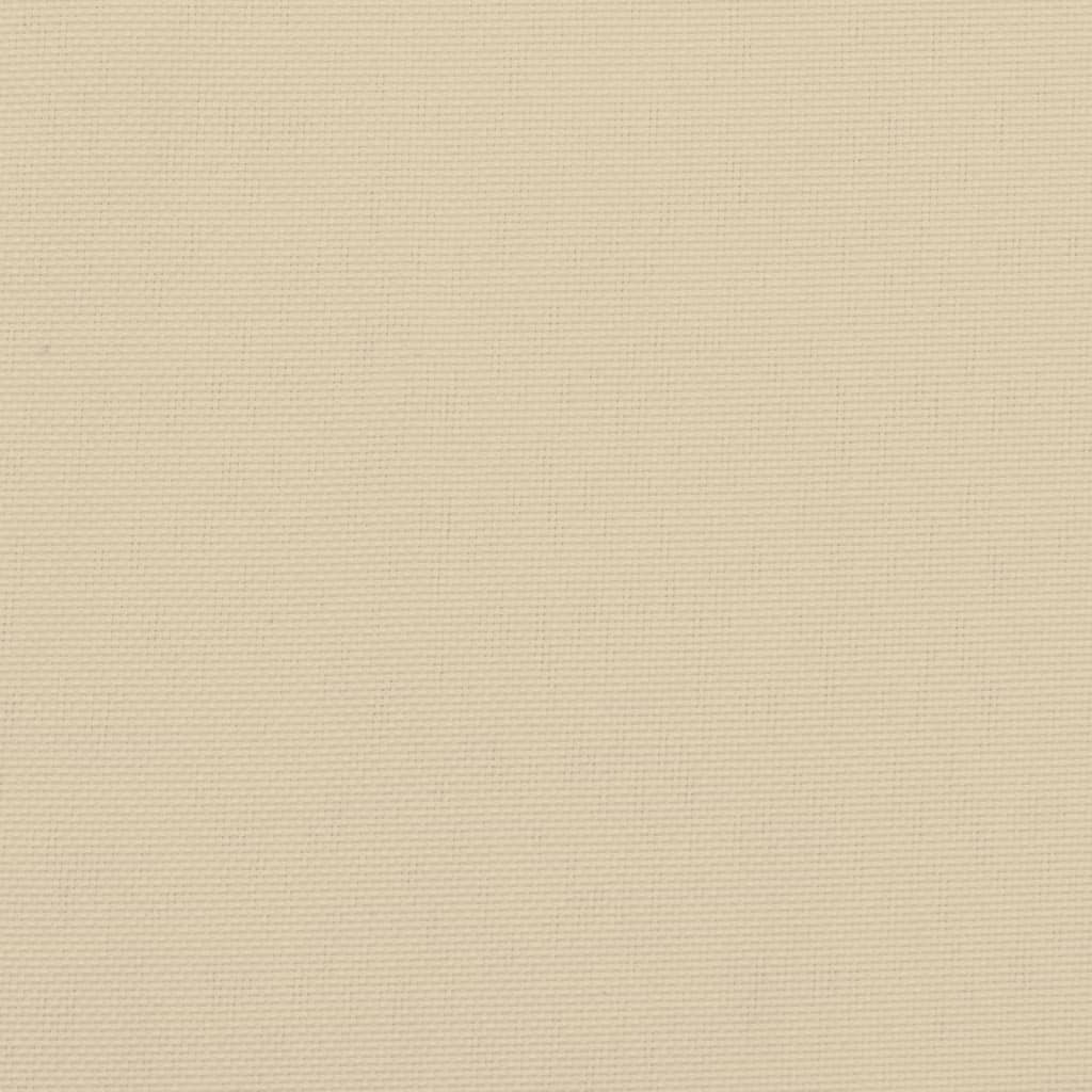 Cuscino Rotondo Beige à 60x11 cm in Tessuto Oxford