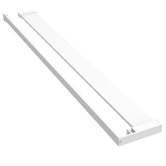 Mensola Doccia per Parete Doccia Walk-in Bianca 90 cm Alluminio