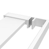 Mensola Doccia per Parete Doccia Walk-in Bianca 115cm Alluminio