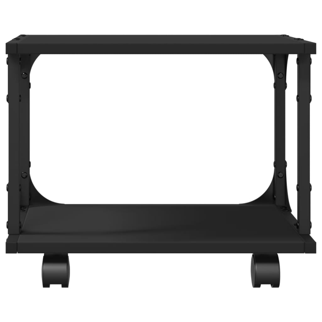 Supporto per Stampante 2 Livelli Nero 41x28x33,5 cm Multistrato